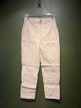 Reiss Casual Canvas Work Pants in Beige